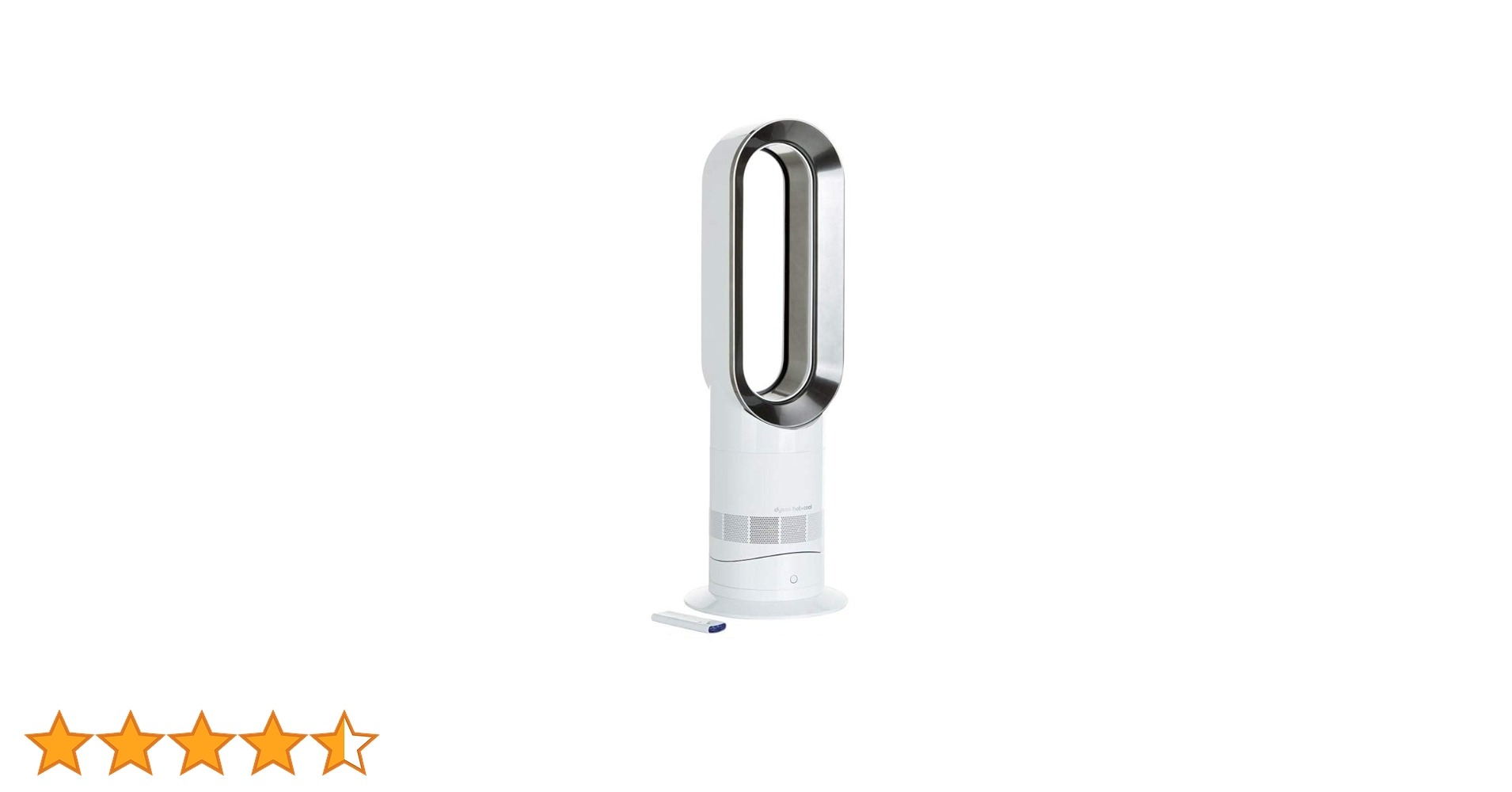 Dyson AM09 Hot and Cool Fan - White and Silver by Dyson